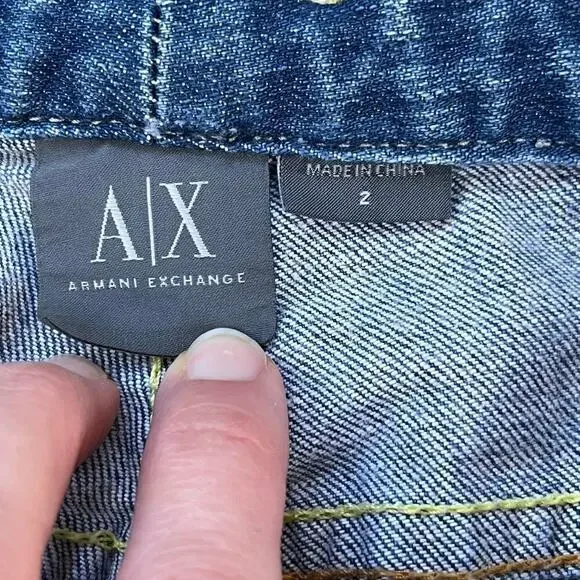 A/X Armani Exchange Women's Low Rise Baby Bootcut Jeans Size 2 - Picture 6 of 7